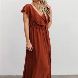 Katya Ruffle Maxi Dress (worn once)